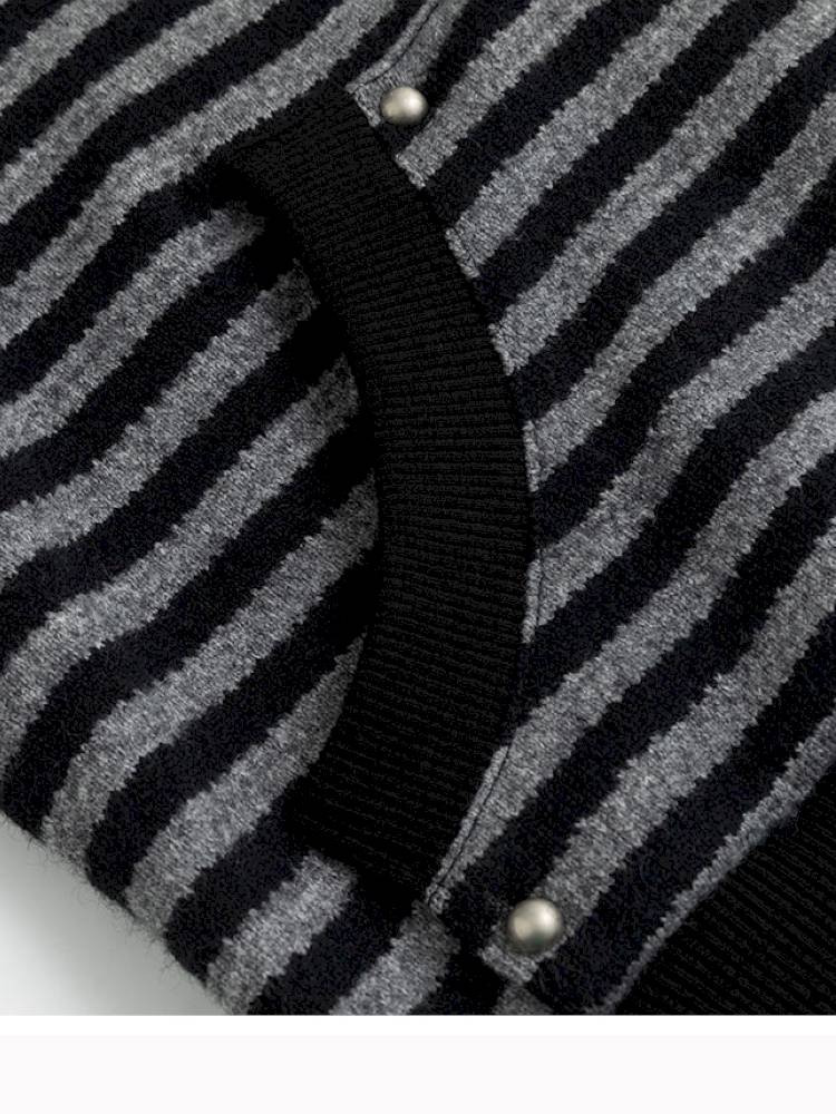 Striped Cat-Ear Hoodie【s0000014425】