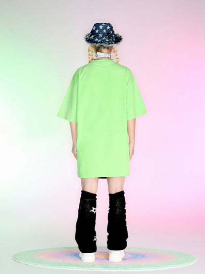 Eyes Loose Short Sleeve American T-Shirt【s0000007163】