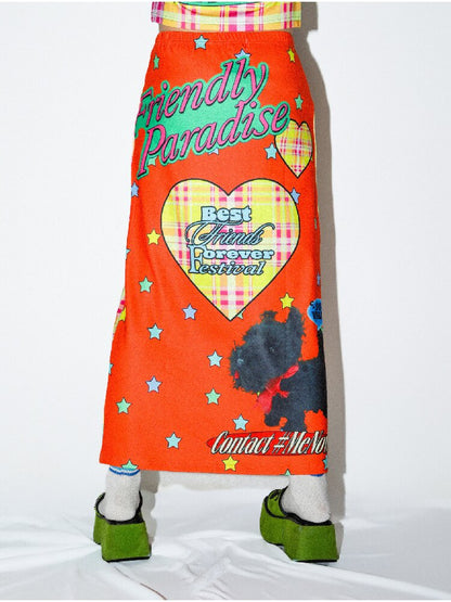 Reversible American Print Skirt【s0000016699】