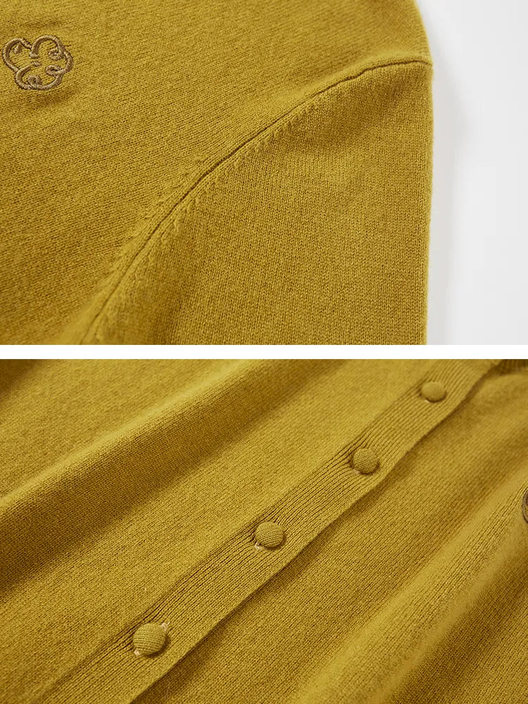 Long-Sleeved Slim-Fit Knit Cardigan【s0000014055】