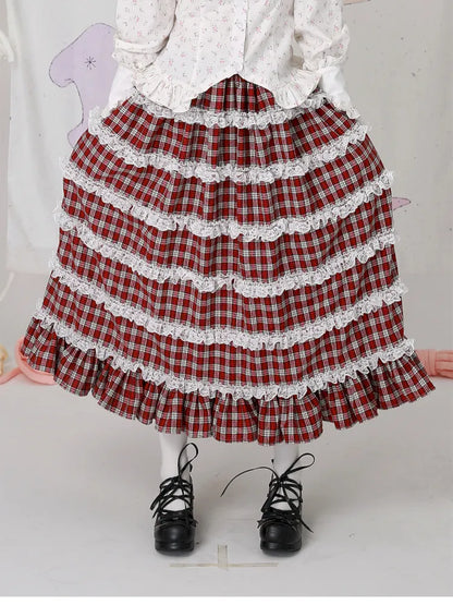 Lolita Showa-Era Girl Adorable Niche Half-Skirt【s0000014105】