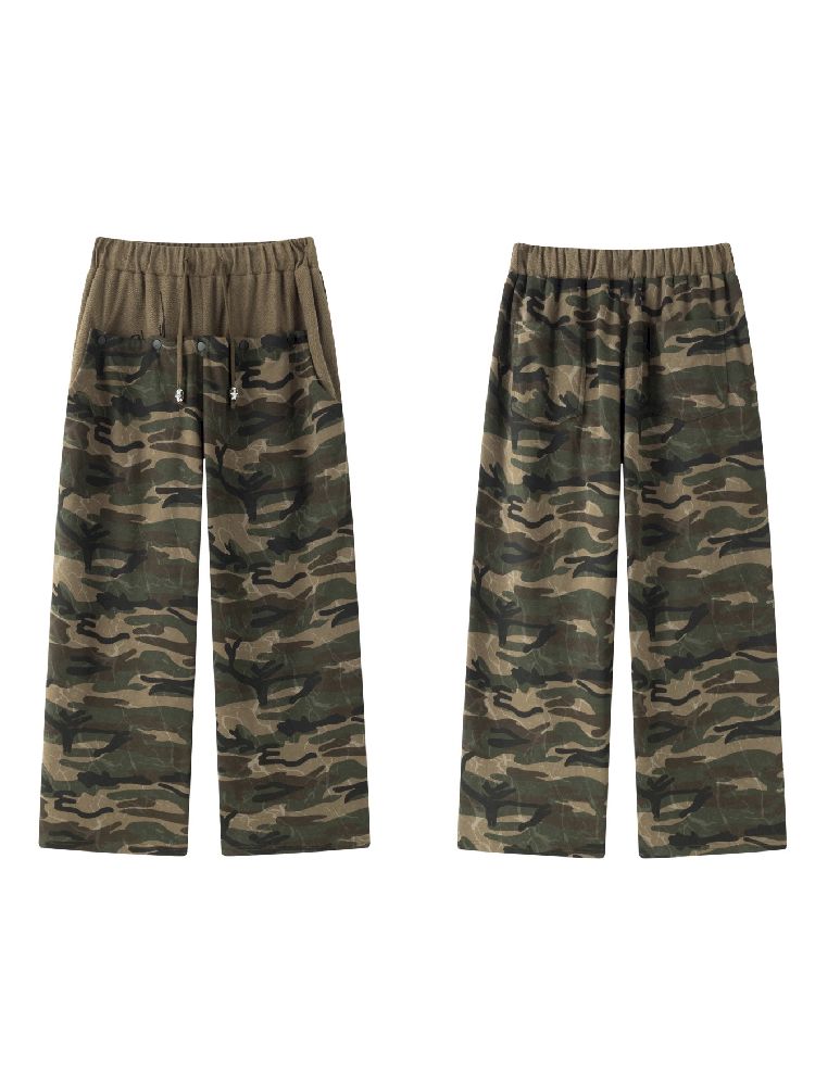 CAMOUFLAGE LOW RISE SWEATPANTS [S0000010741]