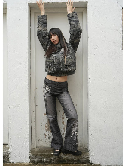 Vintage Pattern Star Duck Down Jacket【s0000018069】