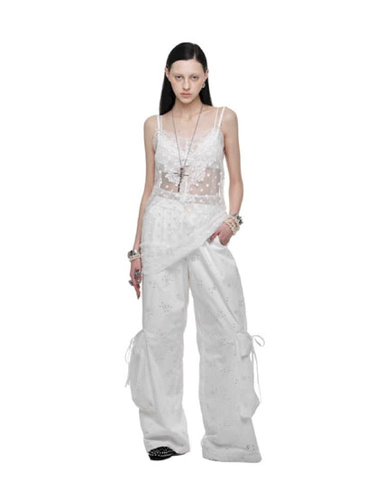 Lace See Through Halter Dress【s0000011602】
