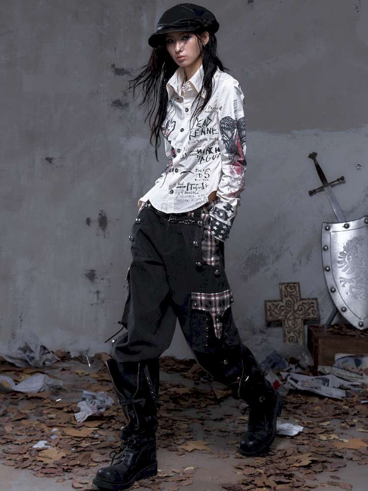 Vintage Punk Court Lantern Trousers【s0000014650】