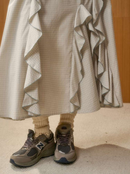 Organic Cotton Patchwork Floating Shirt Skirt【s0000014883】