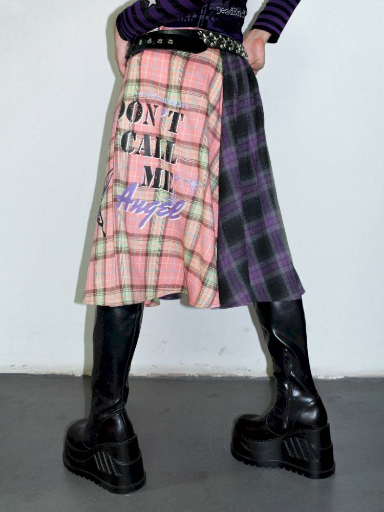 Vintage layered butt curtain skirt【s0000014378】