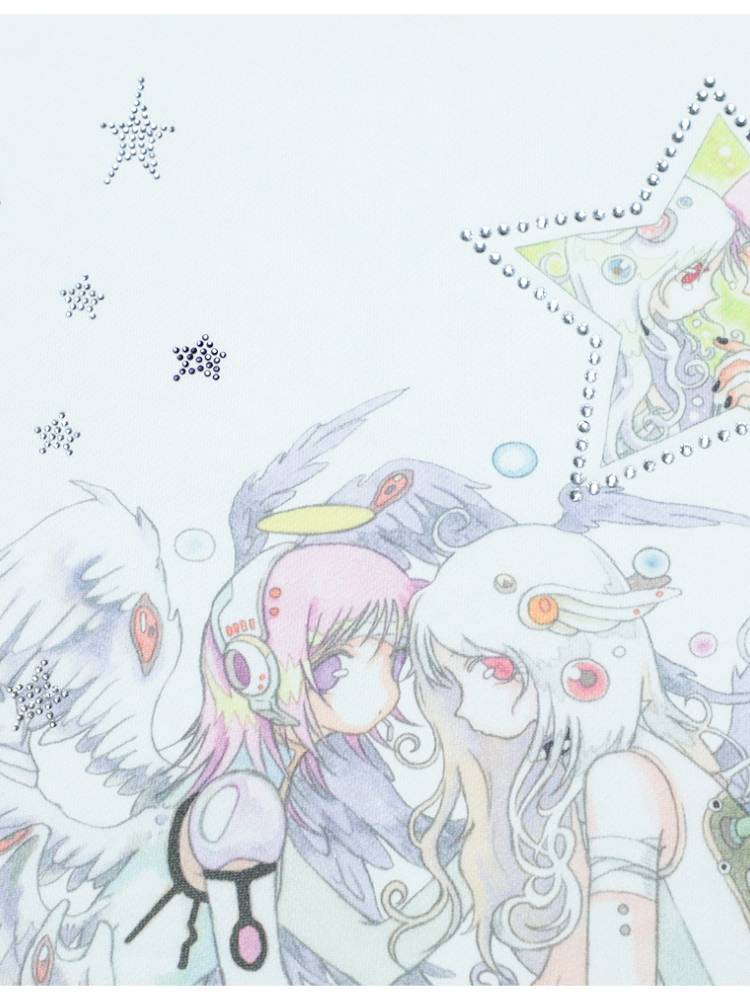 Star Drop-Shoulder Long-Sleeve Sweatshirt【s0000014439】