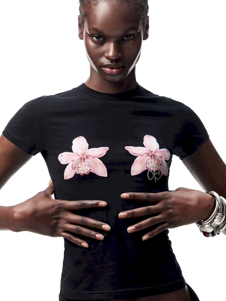 Floral Print Short Sleeve T-Shirt【s0000012398】