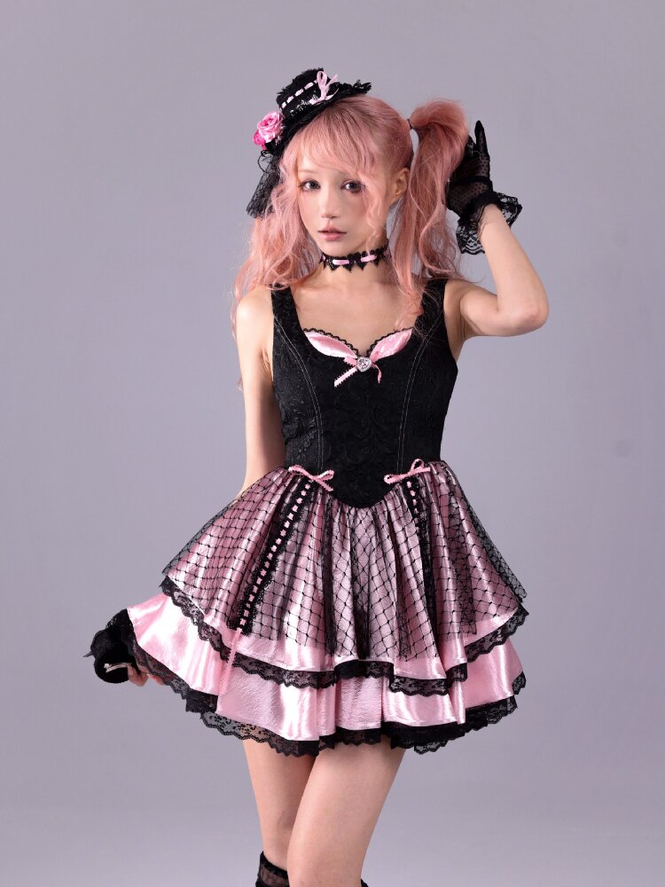 Baroque Relief Black Puffy Skirt Jsk【s0000016223】