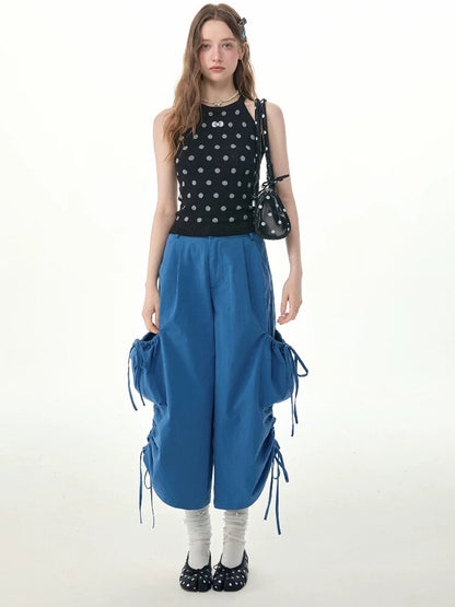 Lazy Summer Drawstring Casual Pants【s0000017263】
