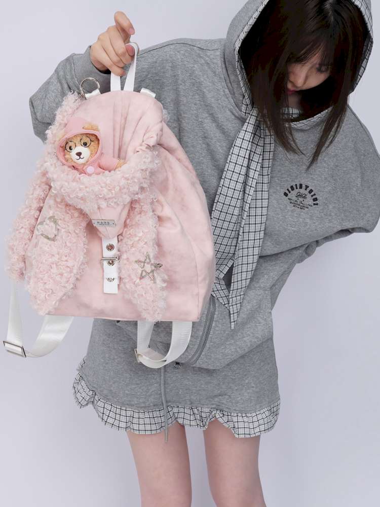 Rabbit Ears Cute Fur Crossbody School Bag【s0000014616】