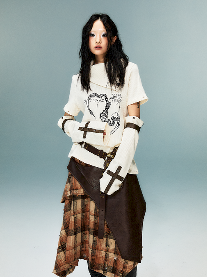 탈착식 긴 슬리브 니트 탑 [S0000011482]