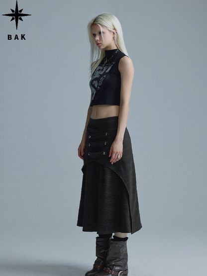 Deconstructed Napoleon Midi Skirt【s0000018552】
