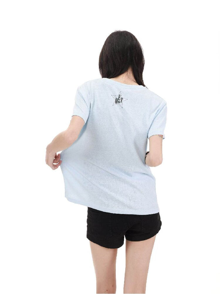 Snowflake Cotton Destruction T-Shirt【s0000018213】
