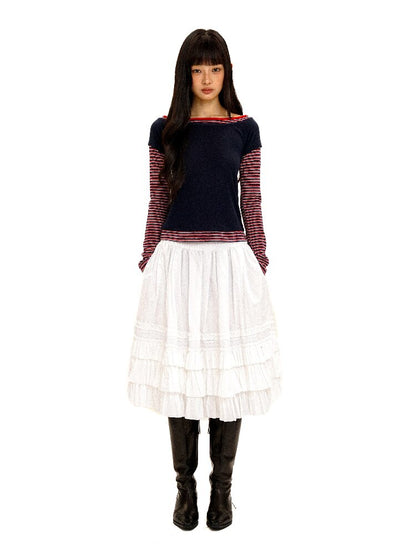 Heavy Works Layered Lace Skirt【s0000016092】