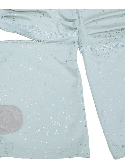 Teal Green Wings Cargo Pants【s0000016549】