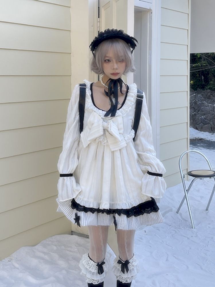 버블 슬리브 베이비 폴 드레스 [S0000011342]