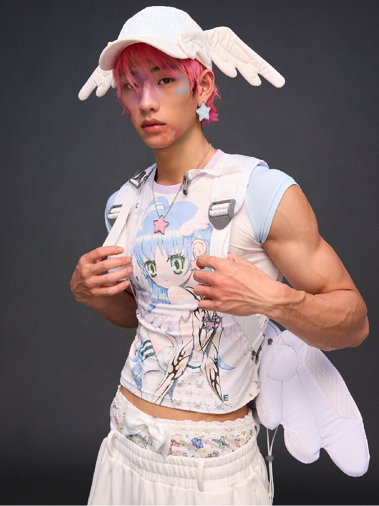 Big Eye Embroidered Angel Cap【s0000017294】