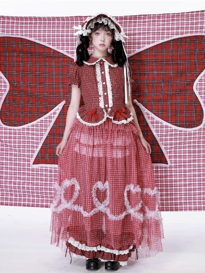 Retro Mesh Hooded Dress【s0000012194】