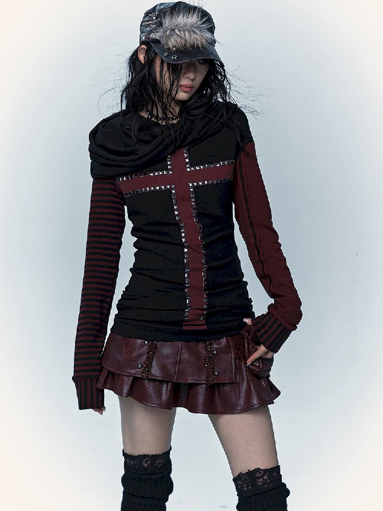 Striped Long Sleeve T-Shirt【s0000011216】