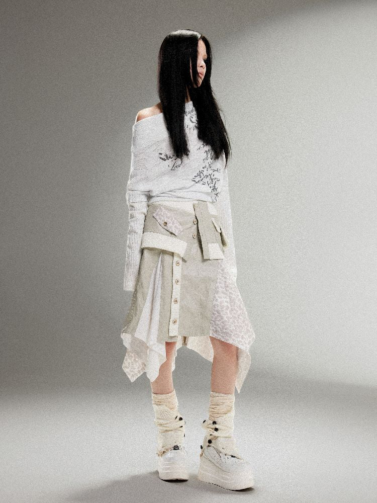 Leather Halter Long Skirt【s0000011253】