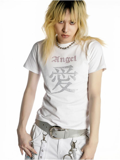 Positive Shoulder Slim T-shirt【s0000012456】