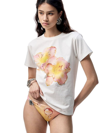 Printed Loose Short Sleeve T-Shirt【s0000012402】