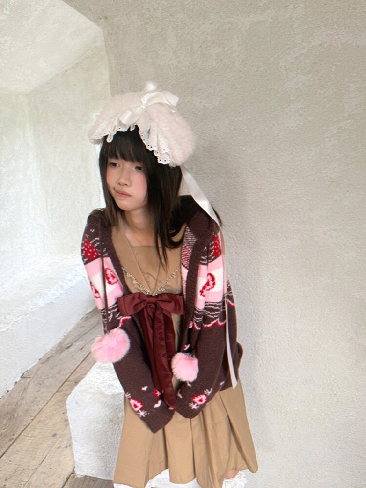 Fair Isle Cake Knit Cardigan【s0000018538】