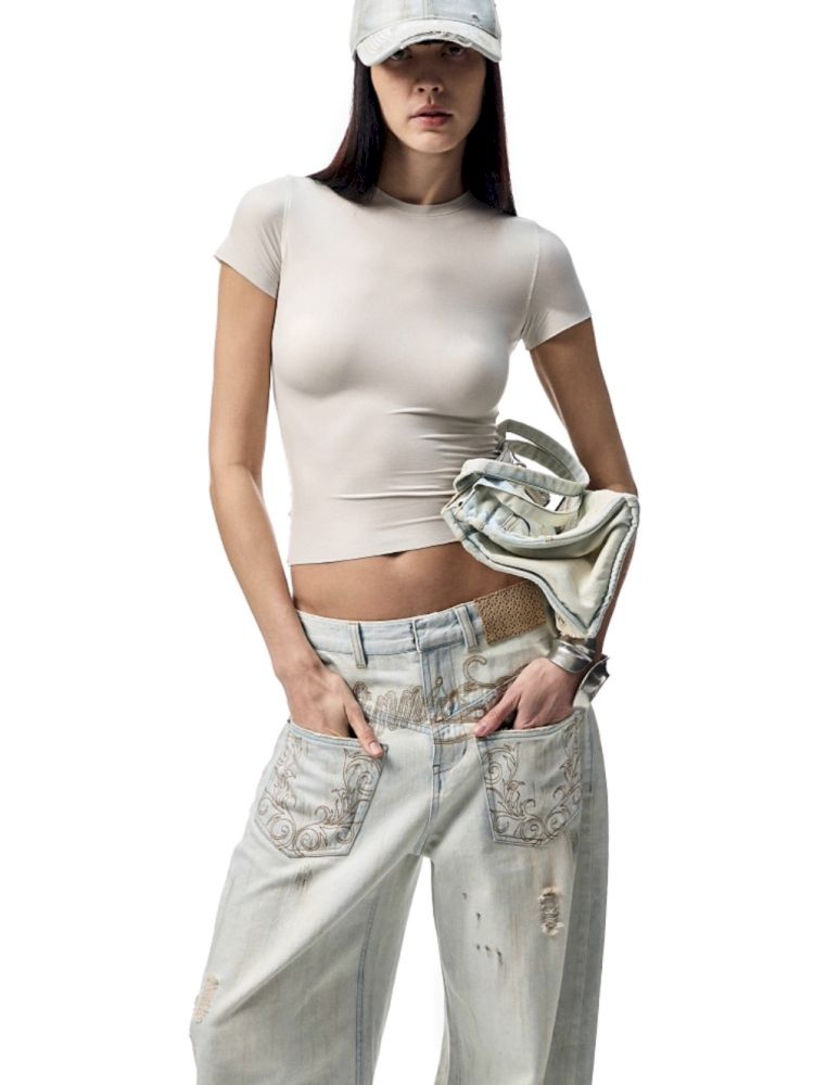 High elastic antibacterial short-sleeved T-shirt【s0000012401】