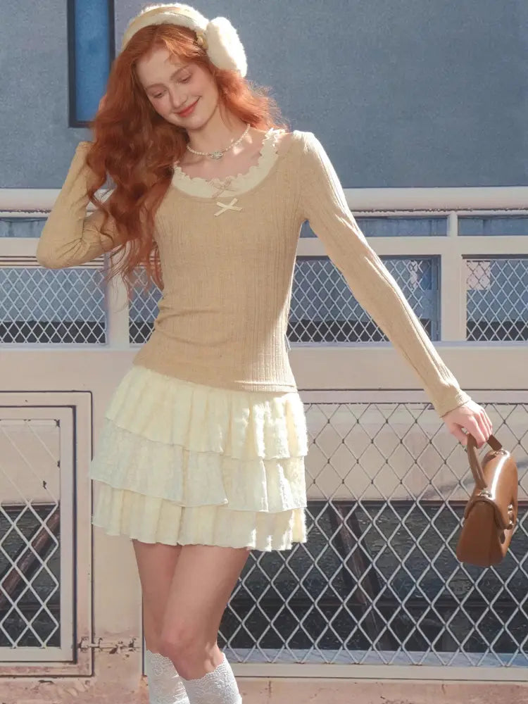 American-Style Knit Top【s0000014351】