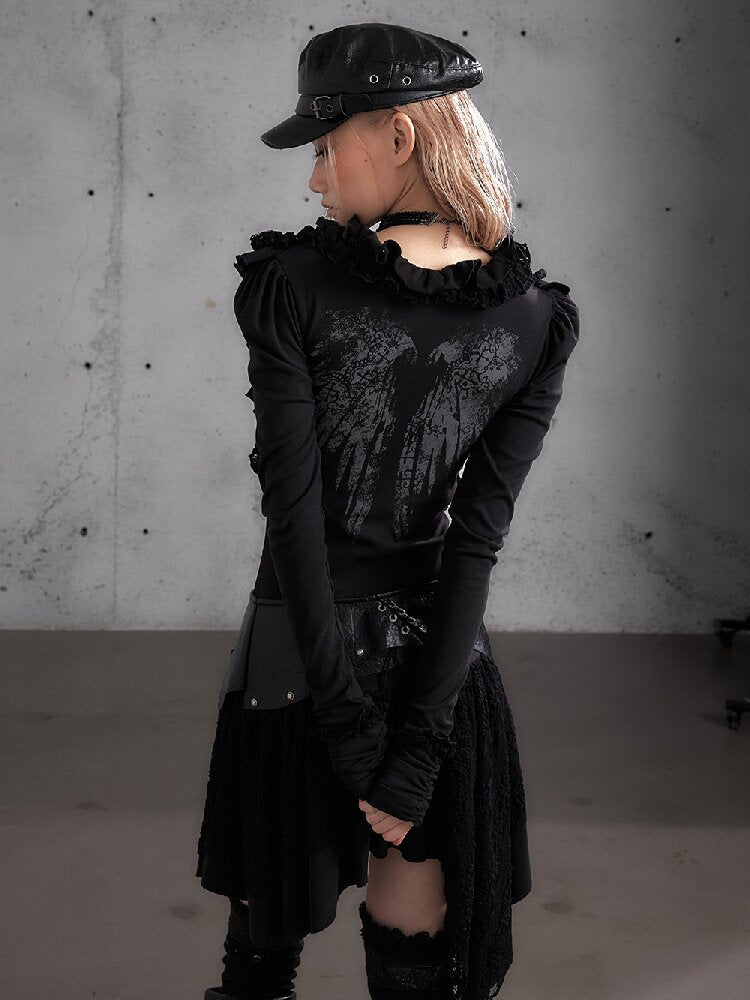Punk Print Stretch Knit Dress【s0000019153】