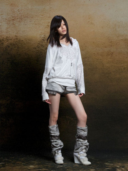 낮은 허리 반바지 2 개 레깅스 [S000011805]