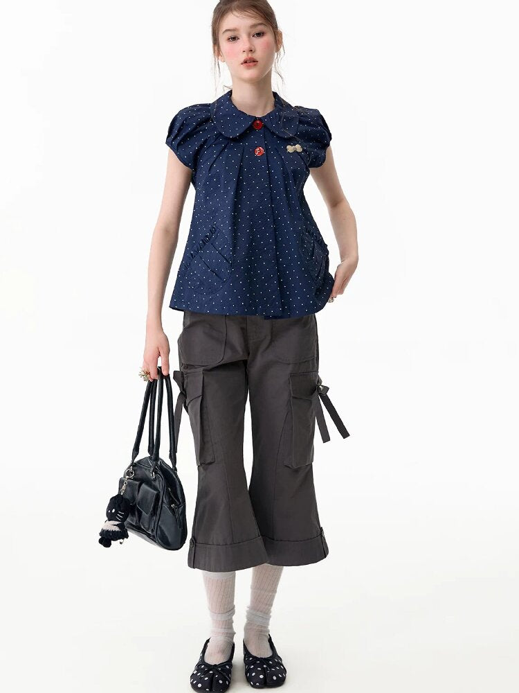 High-Waist Slimming Flared Pants【s0000017669】