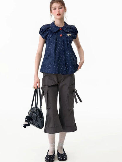 High-Waist Slimming Flared Pants【s0000017669】