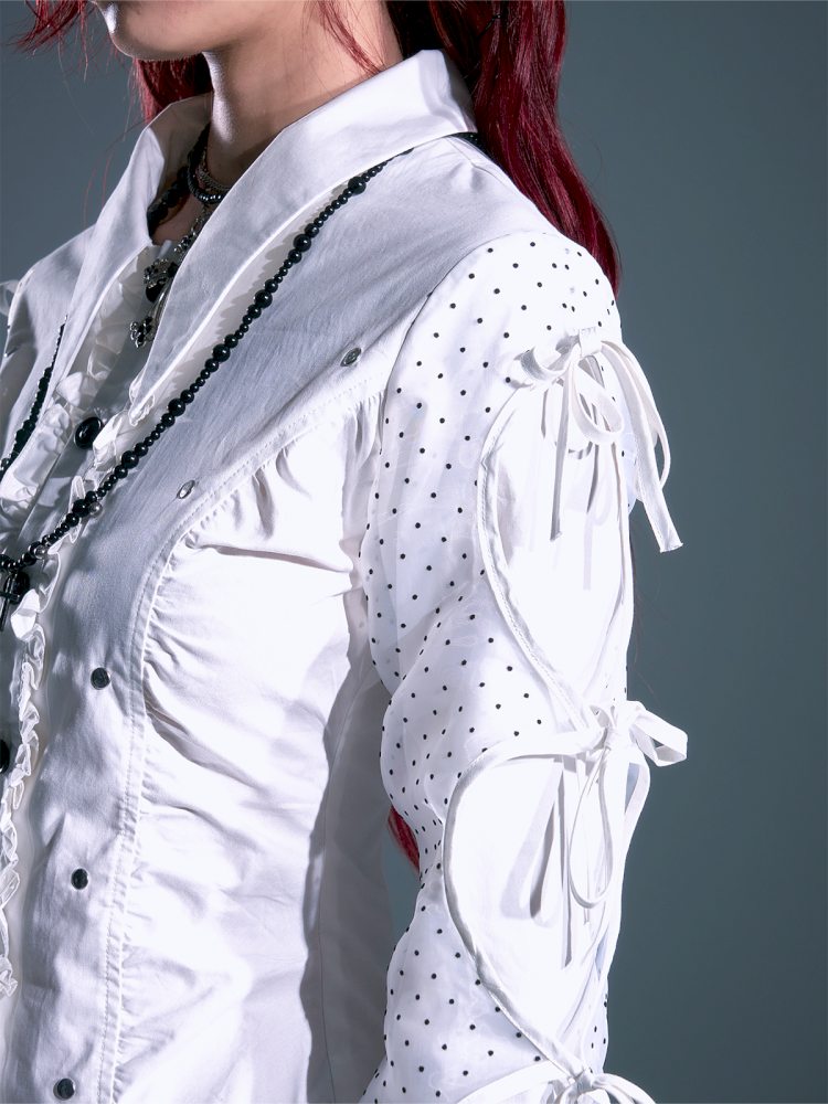 Contour Waist Temperament Long Sleeve Shirt【s0000013692】