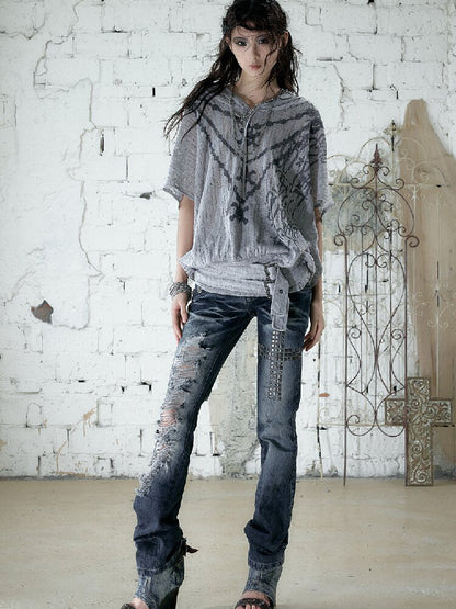 Hot Drill Heavy Wash Denim Pants【s0000016977】