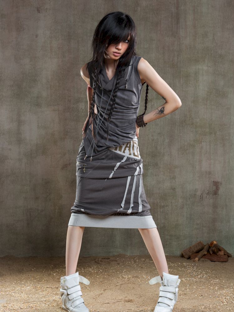 Irregular Pleated Multi-Wear Vest【s0000012658】