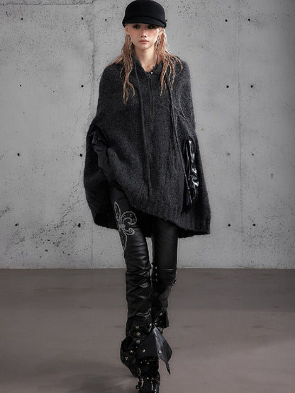 Twisted Knit Wool Cape Jacket【s0000019160】