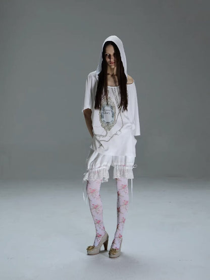 Vintage Gem Print Diamond T-Shirt【s0000015913】