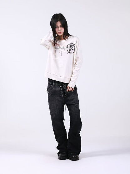 Cotton Linen Bone Apricot Long Sleeve【s0000018192】