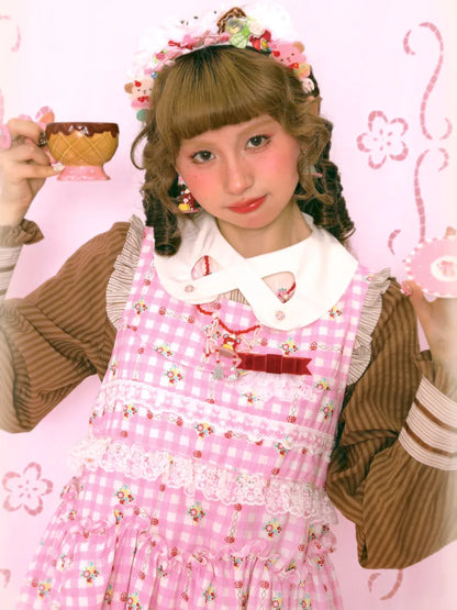 Bunny Sweet Lace Loose Tank Dress【s0000014163】