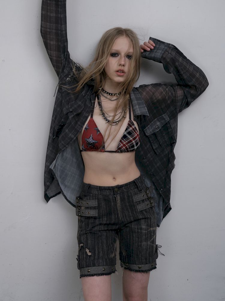 Low Rise Straight Leg Mid Pants【s0000012318】