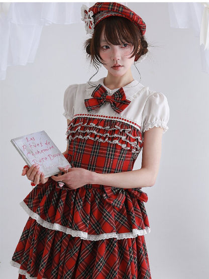 Red Retro Lolita Cake Dress【s0000016562】