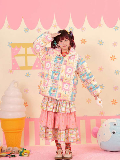 Showa Sweets House White Duck Down Jacket【s0000015167】