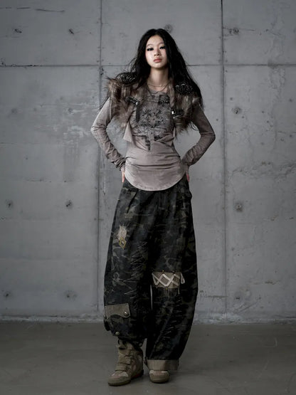 Punk Studded Fuzzy Mini Jacket【s0000014113】