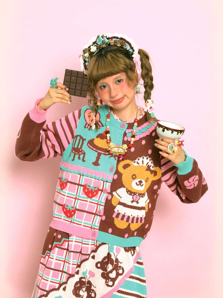 Vintage-Style Knit Cardigan【s0000014517】