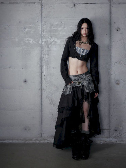 Short low collar long sleeve shirt【s0000013478】