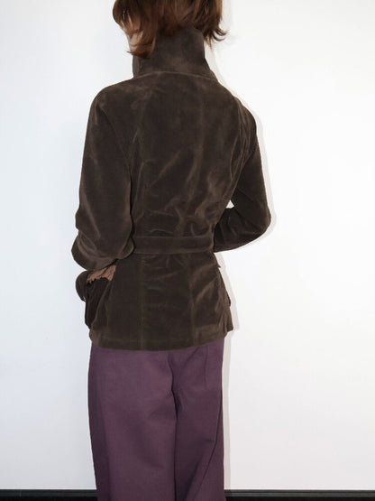 Vintage Badge Suede Patchwork Jacket【s0000018668】
