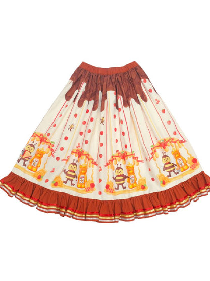 Ribbon Embellished Half Skirt [S0000010459]